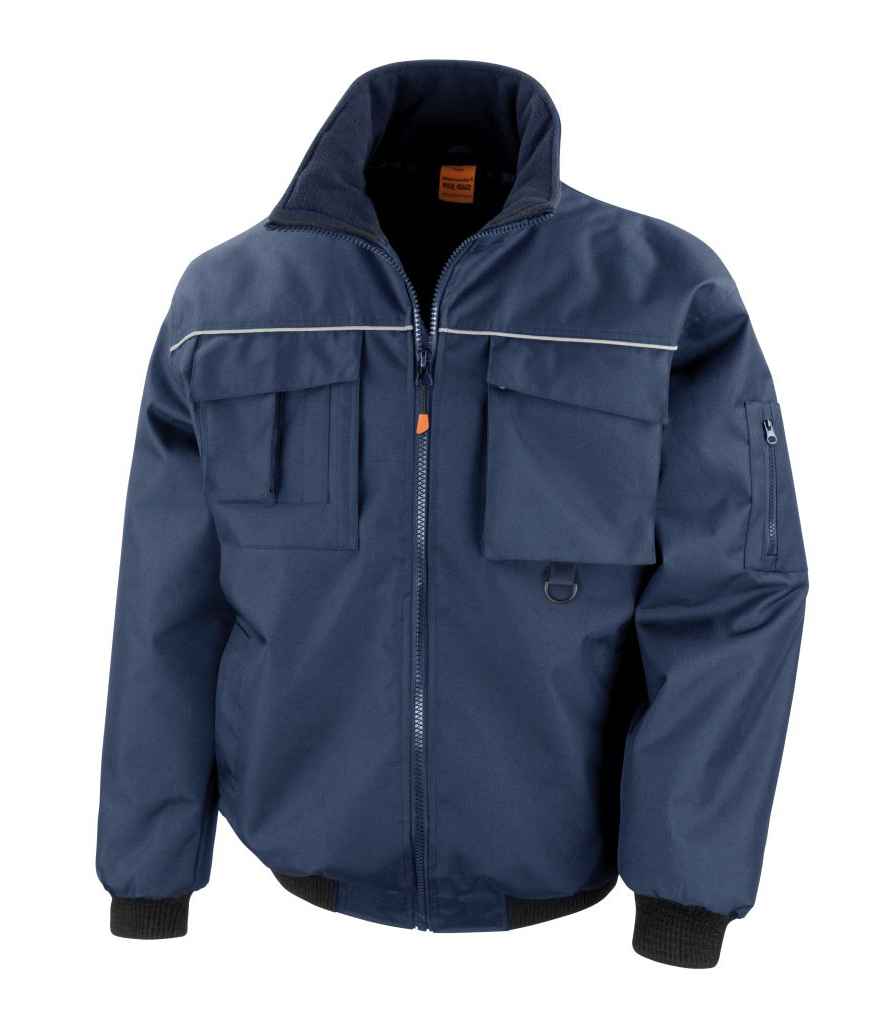 Result Work-Guard Sabre Pilot Jacket in by Result Work-Guard — Custom branded clothing by Print Press, featuring premium embroidery produced in our specialist print lab in the UK.