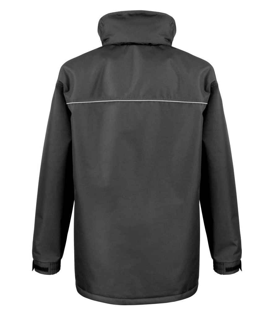 Result Work-Guard Sabre Long Coat in by Result Work-Guard — Custom branded clothing by Print Press, featuring premium embroidery produced in our specialist print lab in the UK.