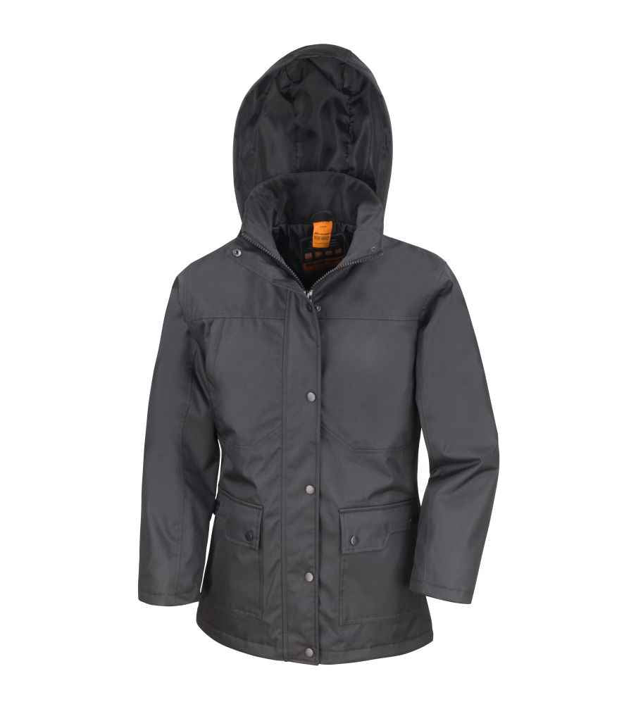 Result Work-Guard Ladies Platinum Managers Jacket in by Result Work-Guard — Custom branded clothing by Print Press, featuring premium embroidery produced in our specialist print lab in the UK.