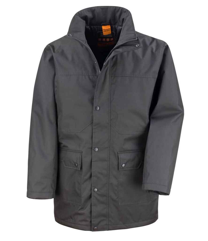 Result Work-Guard Platinum Managers Jacket in by Result Work-Guard — Custom branded clothing by Print Press, featuring premium embroidery produced in our specialist print lab in the UK.