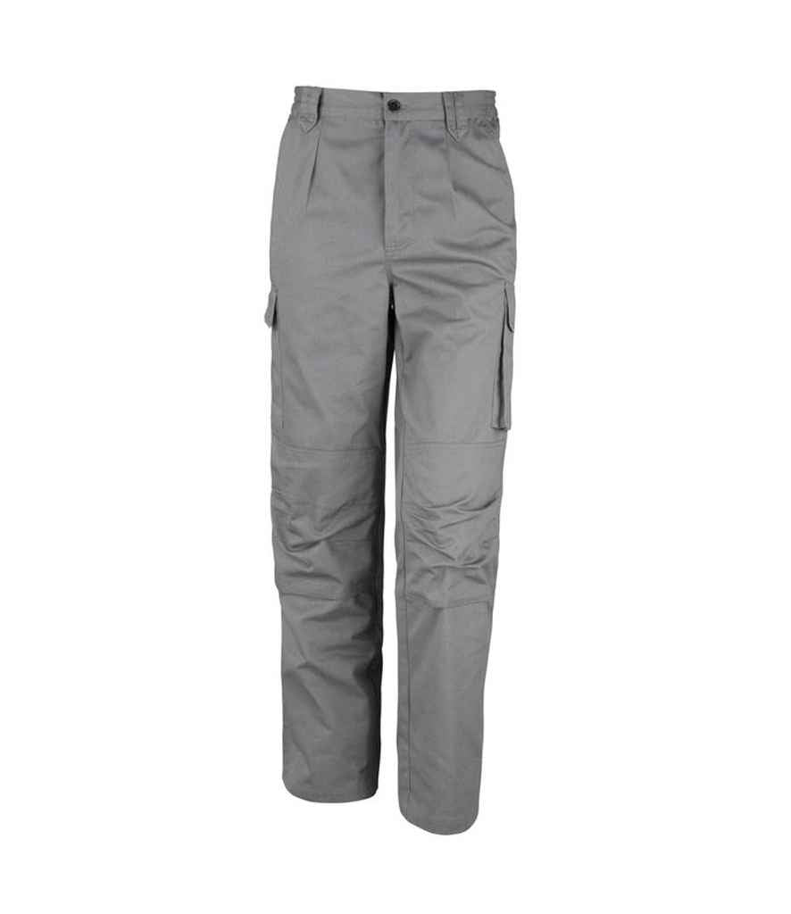 Result Work-Guard Action Trousers in Grey by Result Work-Guard — Custom branded clothing by Print Press, featuring premium embroidery produced in our specialist print lab in the UK.