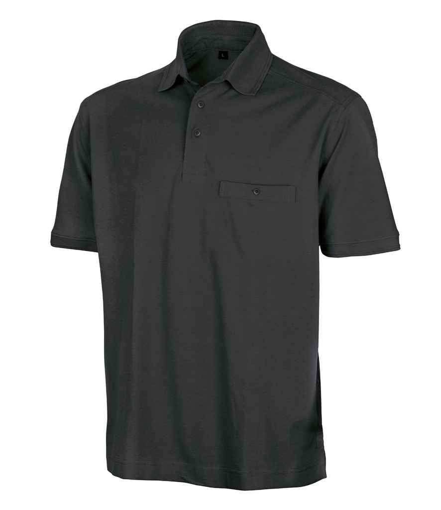 Result Work-Guard Apex Pocket Pique Polo Shirt in by Result Work-Guard — Custom branded clothing by Print Press, featuring premium embroidery produced in our specialist print lab in the UK.
