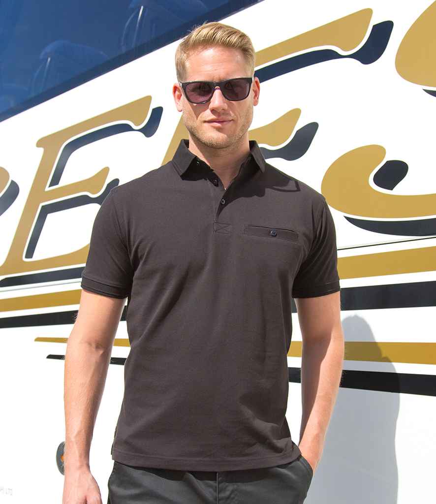 Result Work-Guard Apex Pocket Pique Polo Shirt in by Result Work-Guard — Custom branded clothing by Print Press, featuring premium embroidery produced in our specialist print lab in the UK.