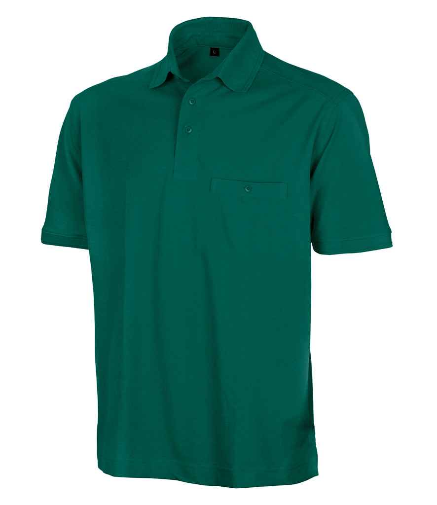 Result Work-Guard Apex Pocket Pique Polo Shirt in by Result Work-Guard — Custom branded clothing by Print Press, featuring premium embroidery produced in our specialist print lab in the UK.