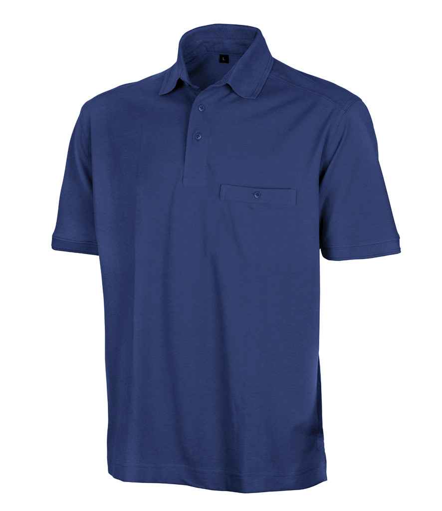 Result Work-Guard Apex Pocket Pique Polo Shirt in by Result Work-Guard — Custom branded clothing by Print Press, featuring premium embroidery produced in our specialist print lab in the UK.