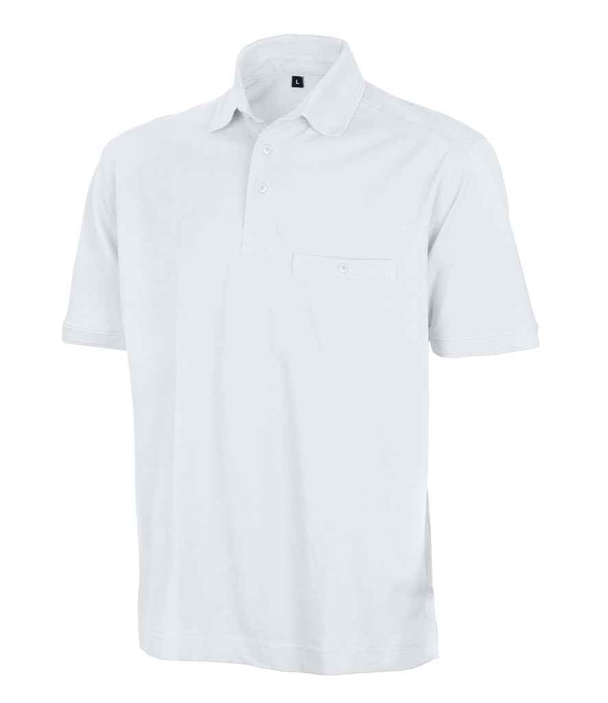 Result Work-Guard Apex Pocket Pique Polo Shirt in by Result Work-Guard — Custom branded clothing by Print Press, featuring premium embroidery produced in our specialist print lab in the UK.