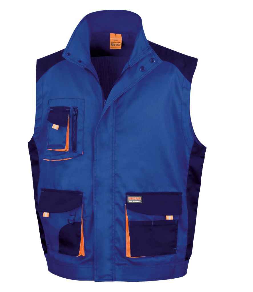 Result Work-Guard Lite Gilet in by Result Work-Guard — Custom branded clothing by Print Press, featuring premium embroidery produced in our specialist print lab in the UK.