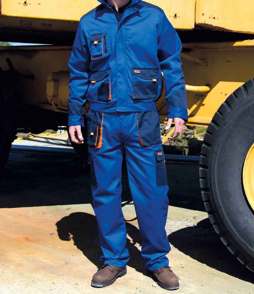 Result Work-Guard Lite Trousers in Royal Blue Navy by Result Work-Guard — Custom branded clothing by Print Press, featuring premium embroidery produced in our specialist print lab in the UK.