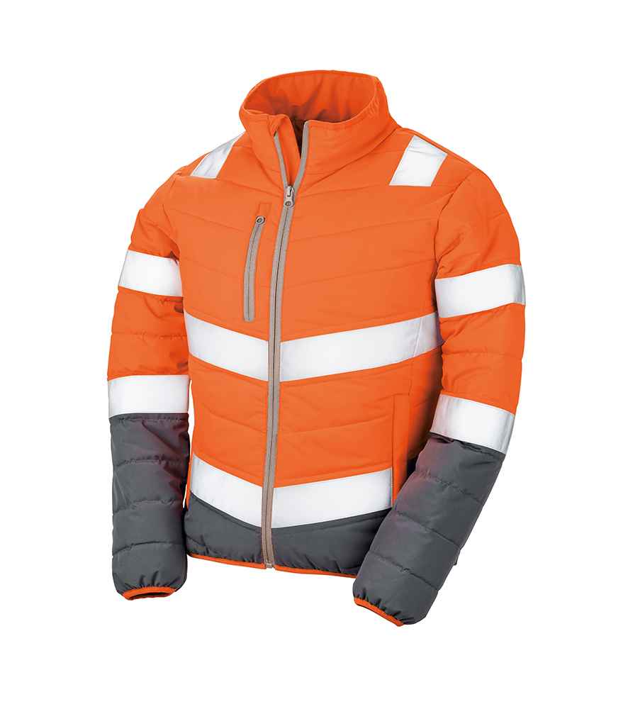 Result Safe-Guard Ladies Soft Safety Jacket in by Result Safe-Guard — Custom branded clothing by Print Press, featuring premium embroidery produced in our specialist print lab in the UK.