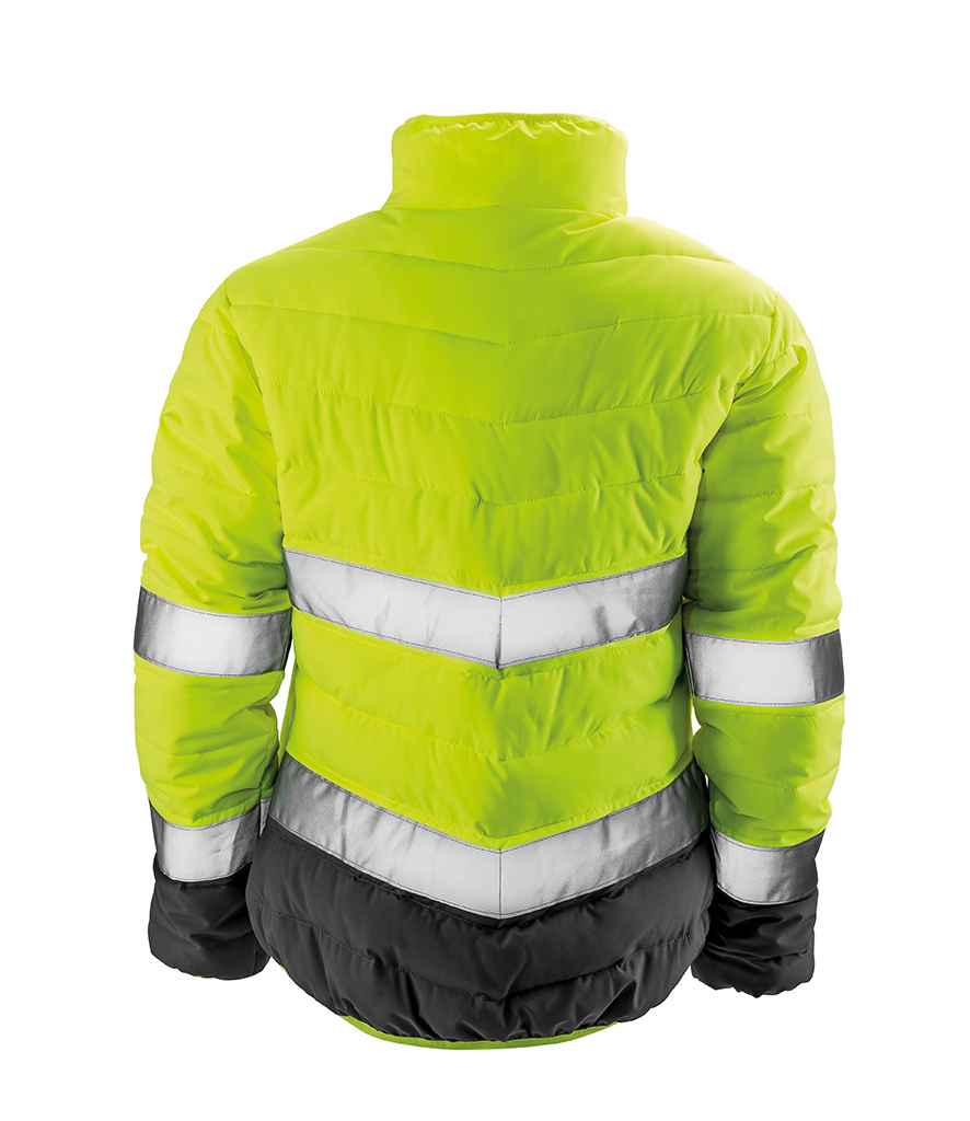 Result Safe-Guard Ladies Soft Safety Jacket in by Result Safe-Guard — Custom branded clothing by Print Press, featuring premium embroidery produced in our specialist print lab in the UK.