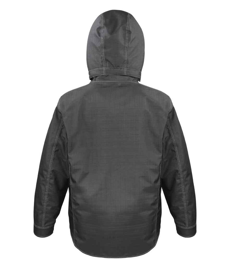 Result Work-Guard Denim Texture Rugged Jacket in by Result Work-Guard — Custom branded clothing by Print Press, featuring premium embroidery produced in our specialist print lab in the UK.