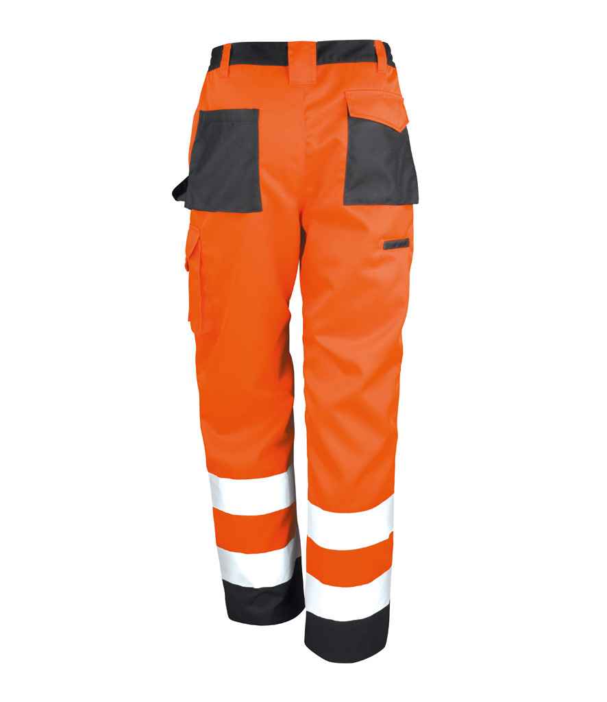 Result Safe-Guard Hi-Vis Cargo Trousers in by Result Safe-Guard — Custom branded clothing by Print Press, featuring premium embroidery produced in our specialist print lab in the UK.