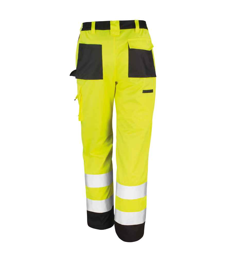 Result Safe-Guard Hi-Vis Cargo Trousers in by Result Safe-Guard — Custom branded clothing by Print Press, featuring premium embroidery produced in our specialist print lab in the UK.