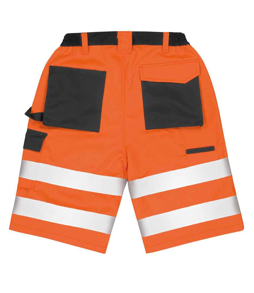 Result Safe-Guard Hi-Vis Cargo Shorts in by Result Safe-Guard — Custom branded clothing by Print Press, featuring premium embroidery produced in our specialist print lab in the UK.
