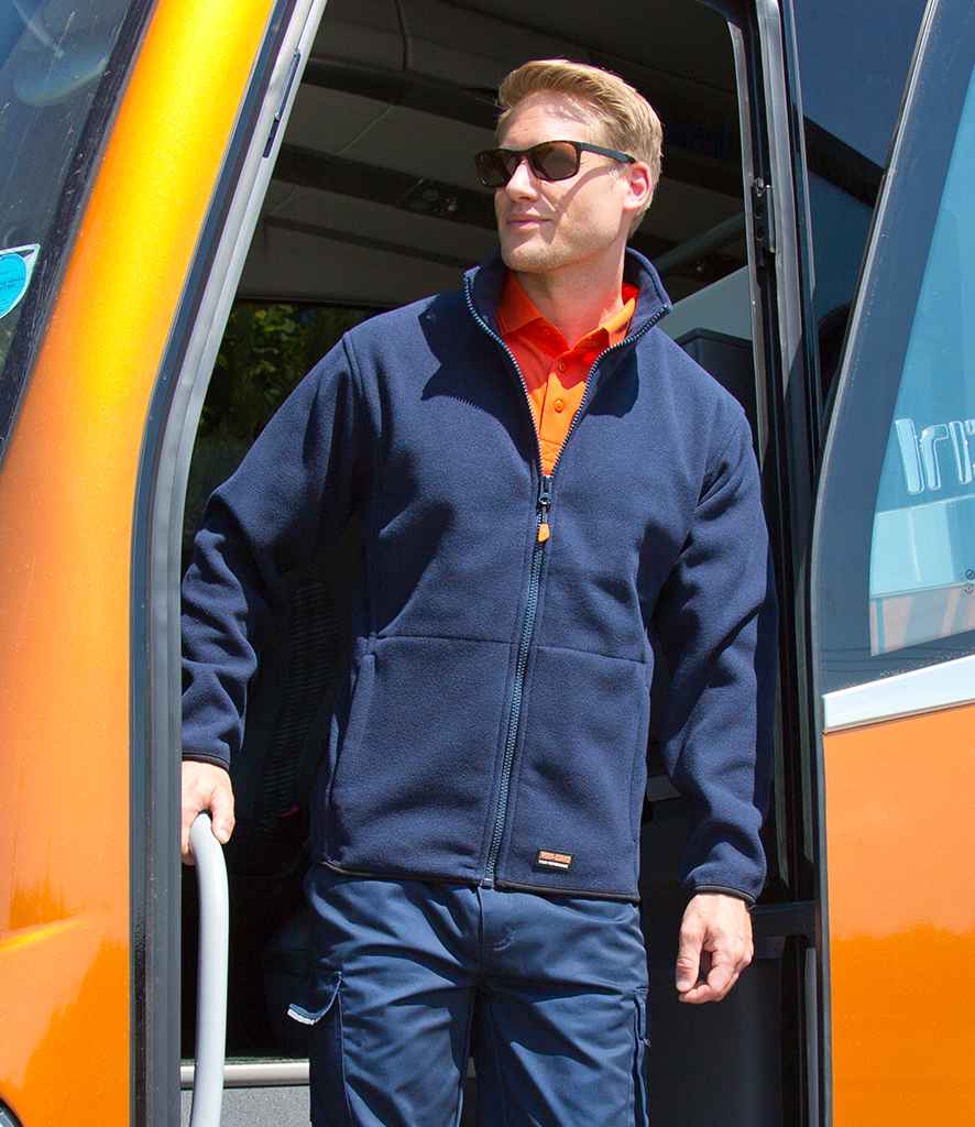Result Work-Guard Heavy Duty Micro Fleece in Navy by Result Work-Guard — Custom branded clothing by Print Press, featuring premium embroidery produced in our specialist print lab in the UK.
