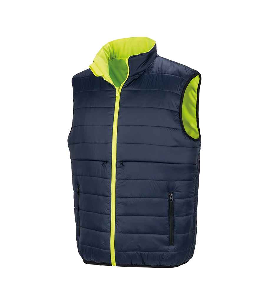 Result Safe-Guard Reversible Soft Padded Gilet in by Result Safe-Guard — Custom branded clothing by Print Press, featuring premium embroidery produced in our specialist print lab in the UK.