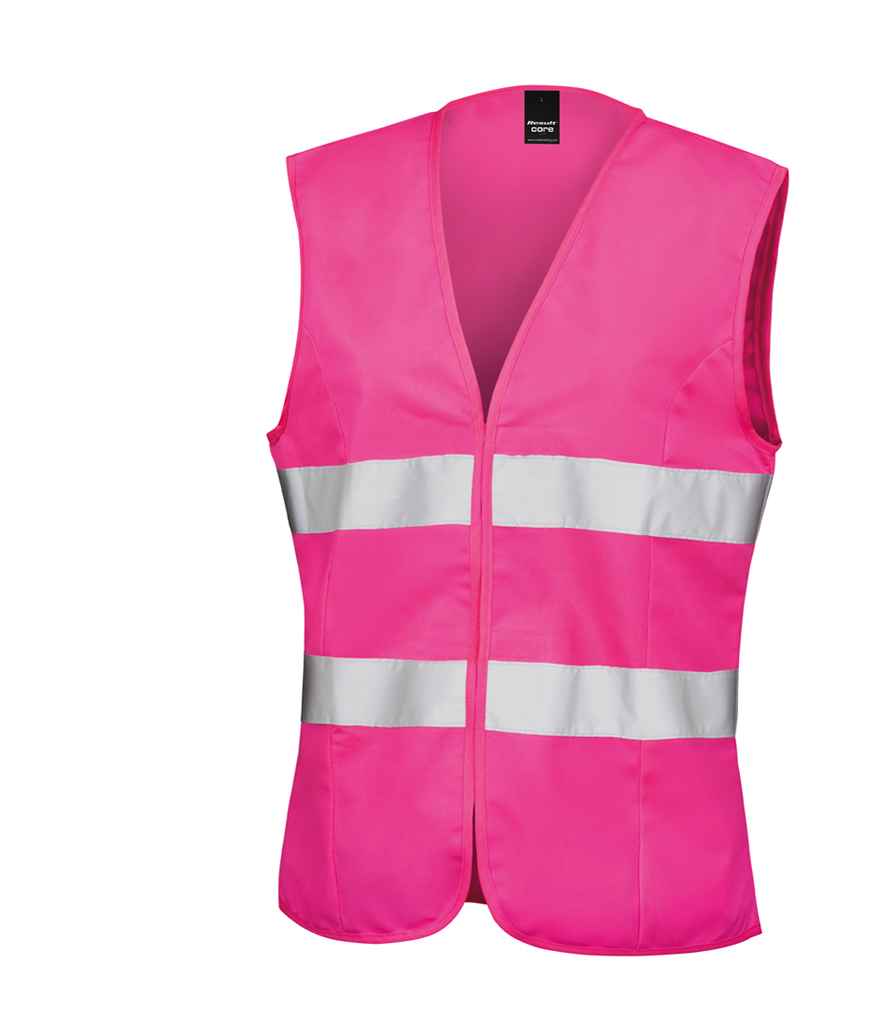 Result Core Ladies Hi-Vis Vest in by Result Core — Custom branded clothing by Print Press, featuring premium embroidery produced in our specialist print lab in the UK.