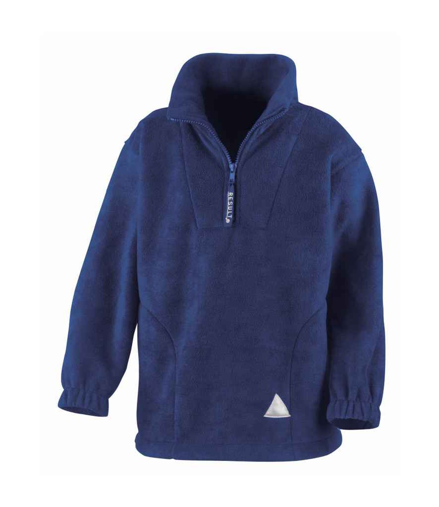 Result Kids/Youths Zip Neck Polartherm Fleece in by Result — Custom branded clothing by Print Press, featuring premium embroidery produced in our specialist print lab in the UK.