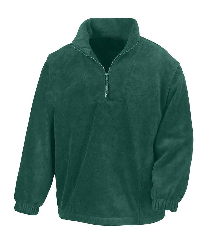 Result Polartherm Zip Neck Fleece in Forest Green by Result — Custom branded clothing by Print Press, featuring premium embroidery produced in our specialist print lab in the UK.