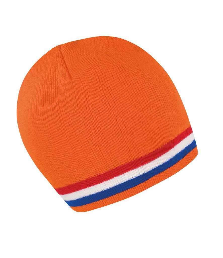 Result National Beanie in ONE Holland by Result Winter Essentials — Custom branded clothing by Print Press, featuring premium embroidery produced in our specialist print lab in the UK.