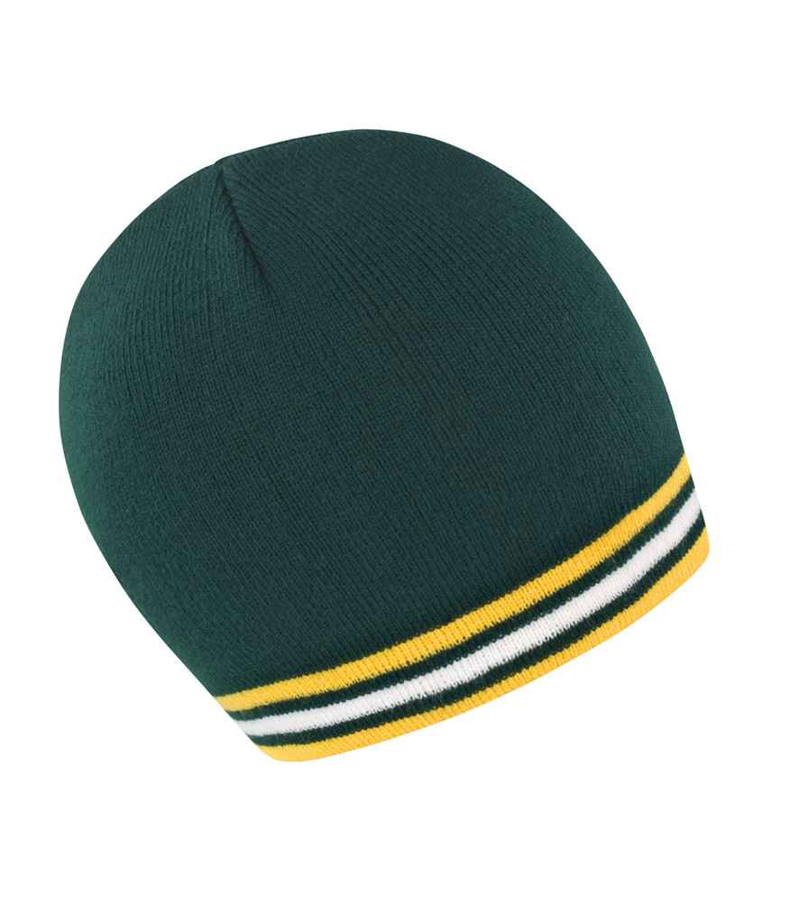 Result National Beanie in ONE South Africa by Result Winter Essentials — Custom branded clothing by Print Press, featuring premium embroidery produced in our specialist print lab in the UK.