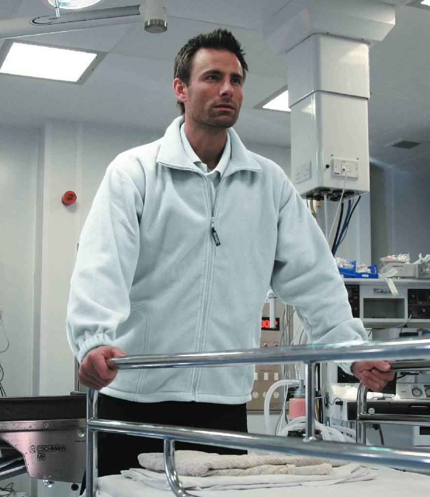 Result Polartherm Fleece Jacket in White by Result — Custom branded clothing by Print Press, featuring premium embroidery produced in our specialist print lab in the UK.