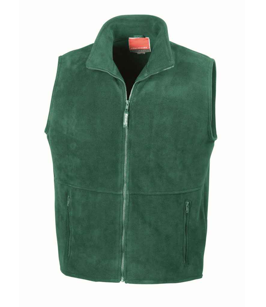 Result Polartherm Fleece Bodywarmer in Forest Green by Result — Custom branded clothing by Print Press, featuring premium embroidery produced in our specialist print lab in the UK.