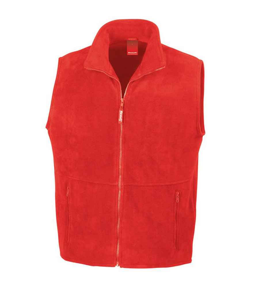 Result Polartherm Fleece Bodywarmer in Red by Result — Custom branded clothing by Print Press, featuring premium embroidery produced in our specialist print lab in the UK.