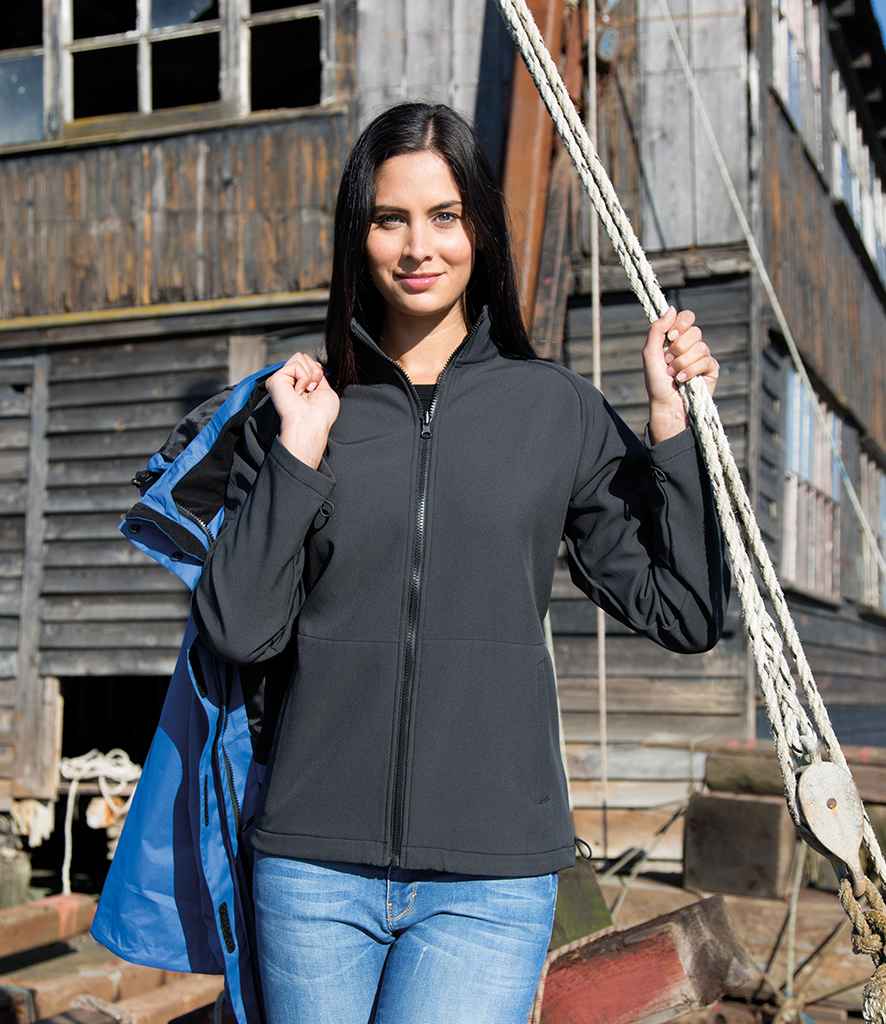 Result Ladies Journey 3-in-1 Jacket with Soft Shell Inner in by Result — Custom branded clothing by Print Press, featuring premium embroidery produced in our specialist print lab in the UK.