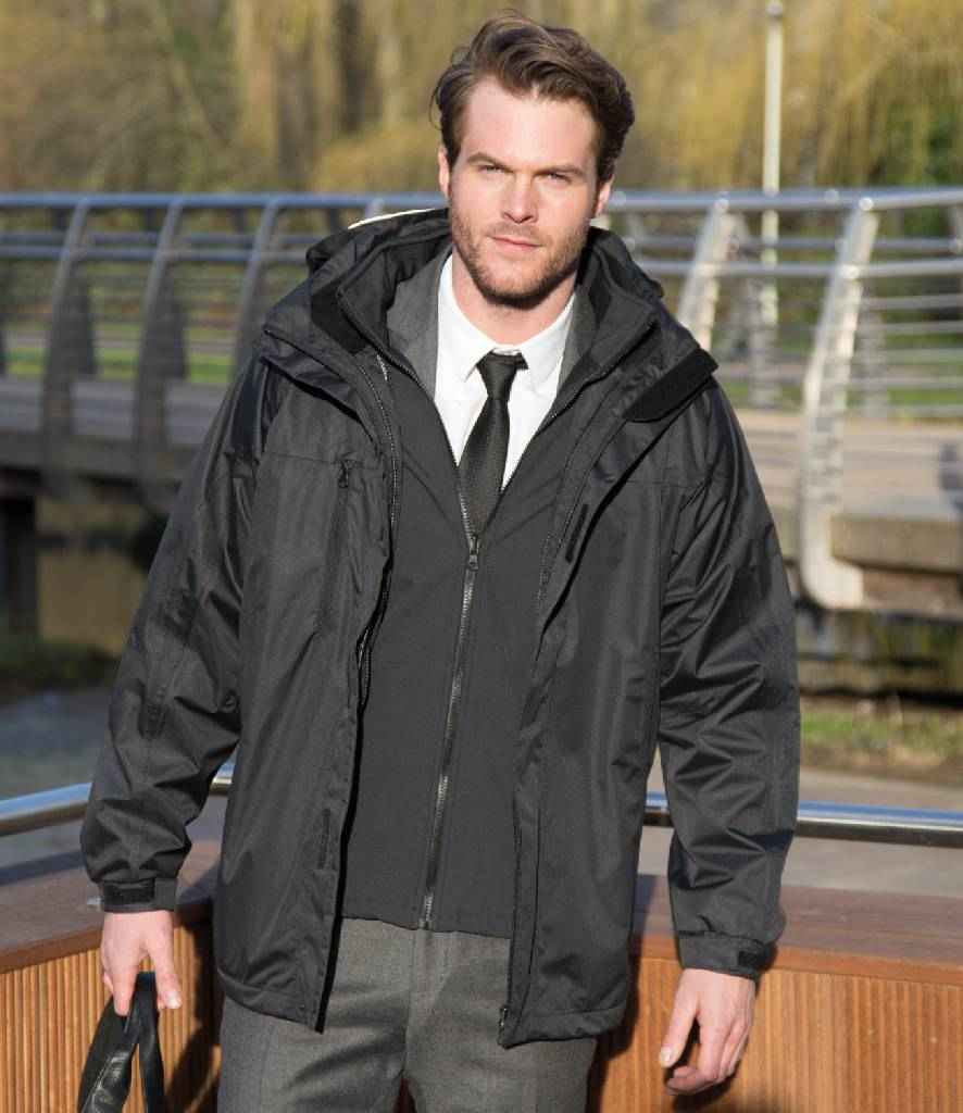 Result Journey 3-in-1 Jacket with Soft Shell Inner in by Result — Custom branded clothing by Print Press, featuring premium embroidery produced in our specialist print lab in the UK.
