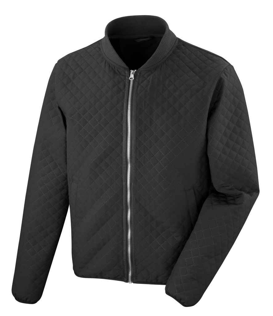 Result Urban Ladies Phantom MA1 Soft Shell Jacket in Black by Result Urban — Custom branded clothing by Print Press, featuring premium embroidery produced in our specialist print lab in the UK.