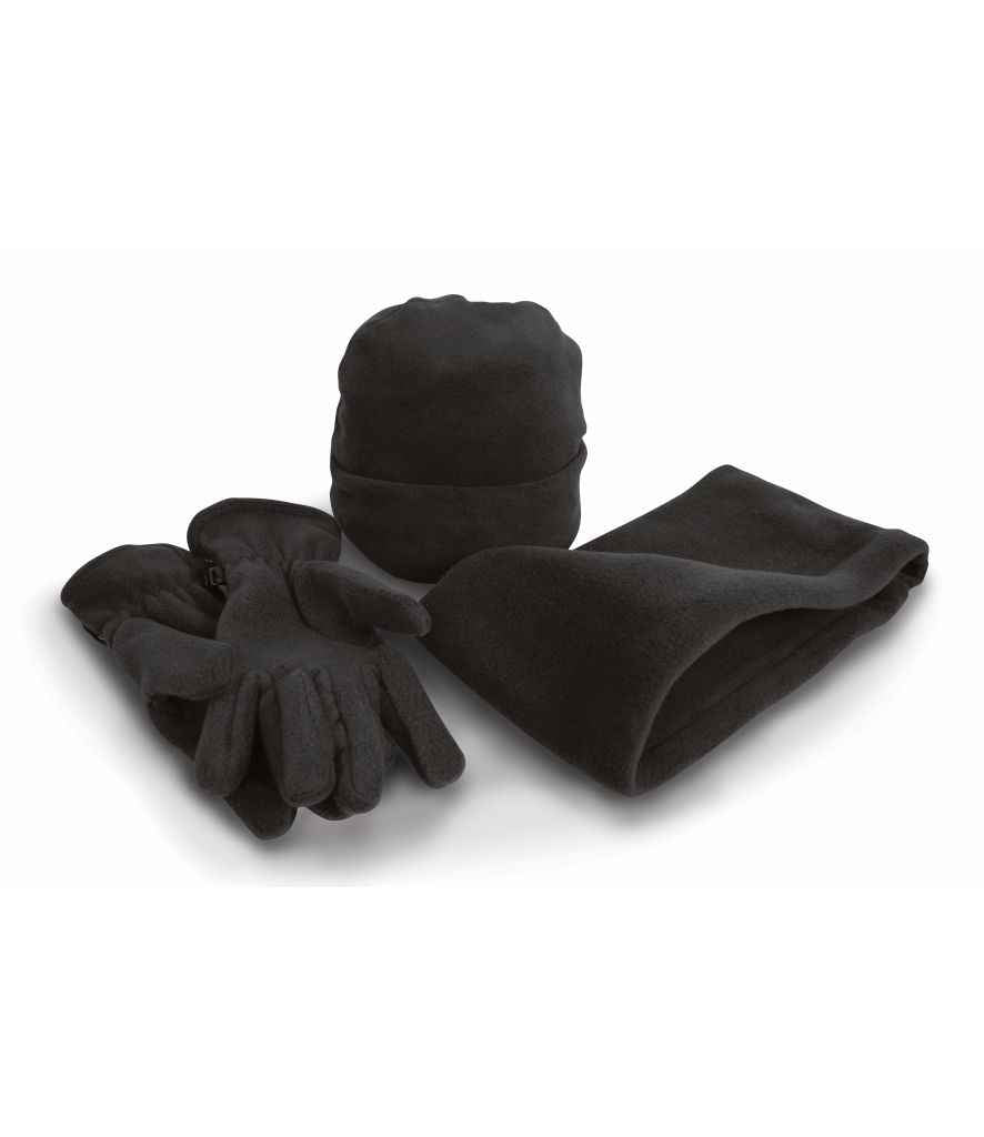 Result Polartherm Accessory Set in Black by Result Winter Essentials — Custom branded clothing by Print Press, featuring premium embroidery produced in our specialist print lab in the UK.