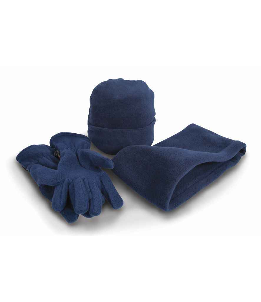 Result Polartherm Accessory Set in Navy by Result Winter Essentials — Custom branded clothing by Print Press, featuring premium embroidery produced in our specialist print lab in the UK.