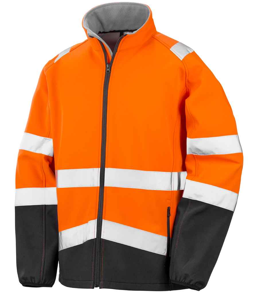 Result Safe-Guard Printable Safety Soft Shell Jacket in by Result Safe-Guard — Custom branded clothing by Print Press, featuring premium embroidery produced in our specialist print lab in the UK.