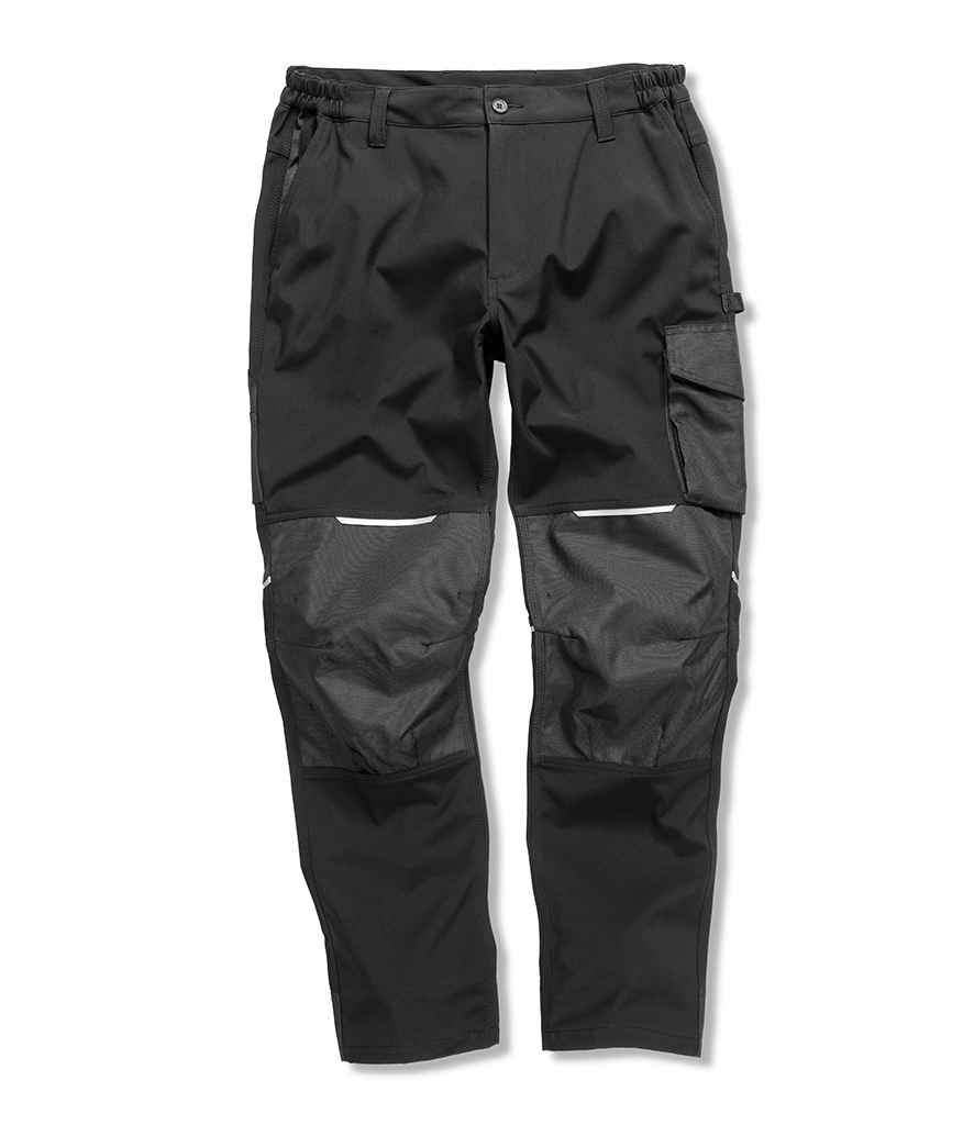 Result Work-Guard Slim Fit Soft Shell Trousers in by Result Work-Guard — Custom branded clothing by Print Press, featuring premium embroidery produced in our specialist print lab in the UK.