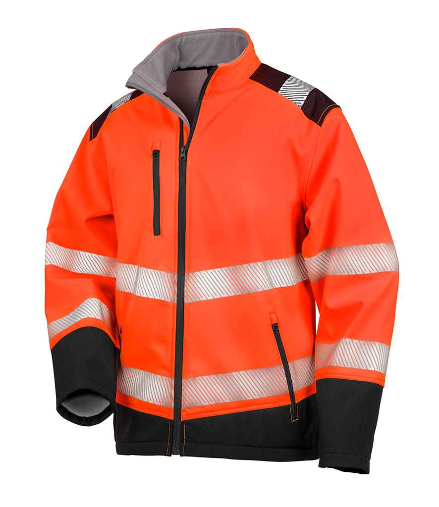 Result Safe-Guard Printable Ripstop Safety Soft Shell Jacket in by Result Safe-Guard — Custom branded clothing by Print Press, featuring premium embroidery produced in our specialist print lab in the UK.