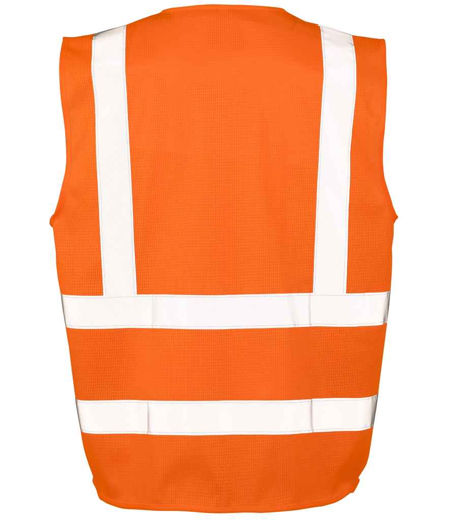 Result Safe-Guard Executive Cool Mesh Safety Vest in by Result Safe-Guard — Custom branded clothing by Print Press, featuring premium embroidery produced in our specialist print lab in the UK.