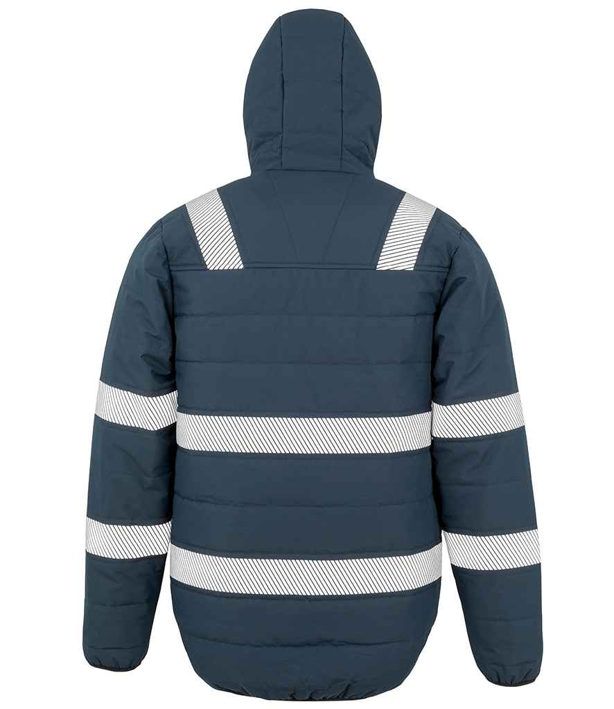 Result Genuine Recycled Ripstop Padded Safety Jacket in by Result Genuine Recycled — Custom branded clothing by Print Press, featuring premium embroidery produced in our specialist print lab in the UK.