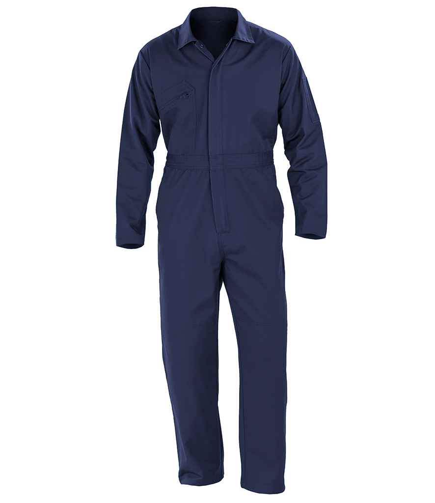 Result Genuine Recycled Action Overalls in Navy by Result Genuine Recycled — Custom branded clothing by Print Press, featuring premium embroidery produced in our specialist print lab in the UK.