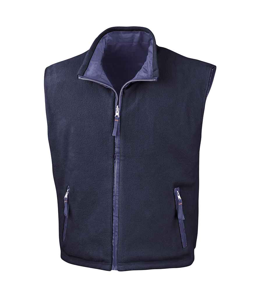 Result Reversible Bodywarmer in Royal Blue Navy by Result — Custom branded clothing by Print Press, featuring premium embroidery produced in our specialist print lab in the UK.