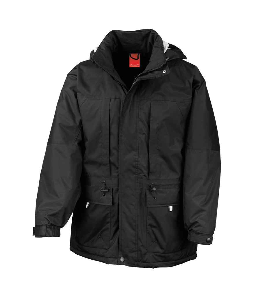 Result Multi-Function Winter Jacket in S Black Black by Result — Custom branded clothing by Print Press, featuring premium embroidery produced in our specialist print lab in the UK.