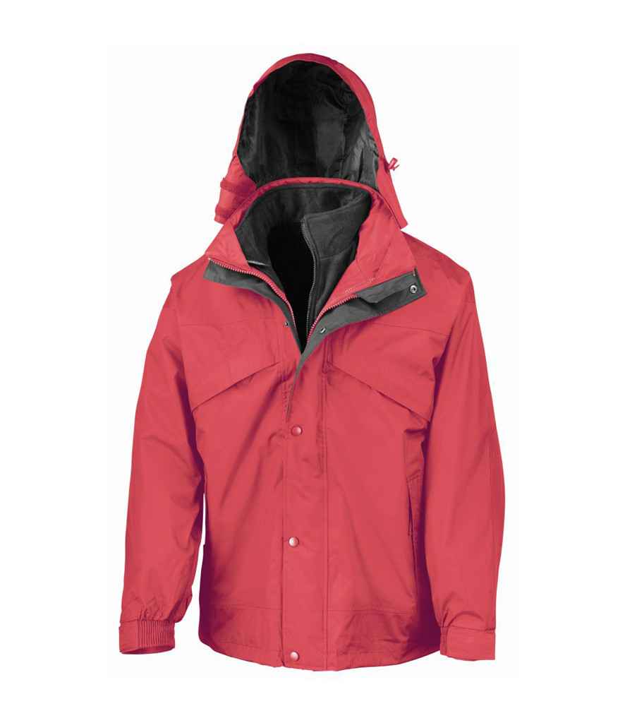 Result 3-in-1 Waterproof Zip and Clip Fleece Lined Jacket in by Result — Custom branded clothing by Print Press, featuring premium embroidery produced in our specialist print lab in the UK.