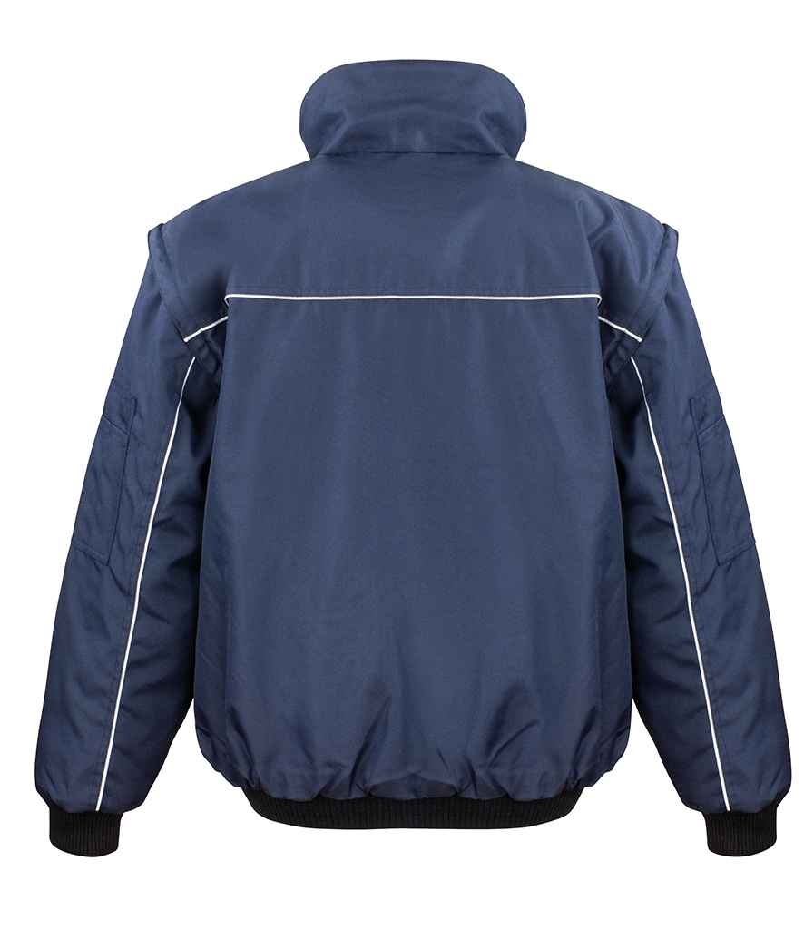Result Work-Guard Zip Sleeve Heavy Duty Jacket in by Result Work-Guard — Custom branded clothing by Print Press, featuring premium embroidery produced in our specialist print lab in the UK.