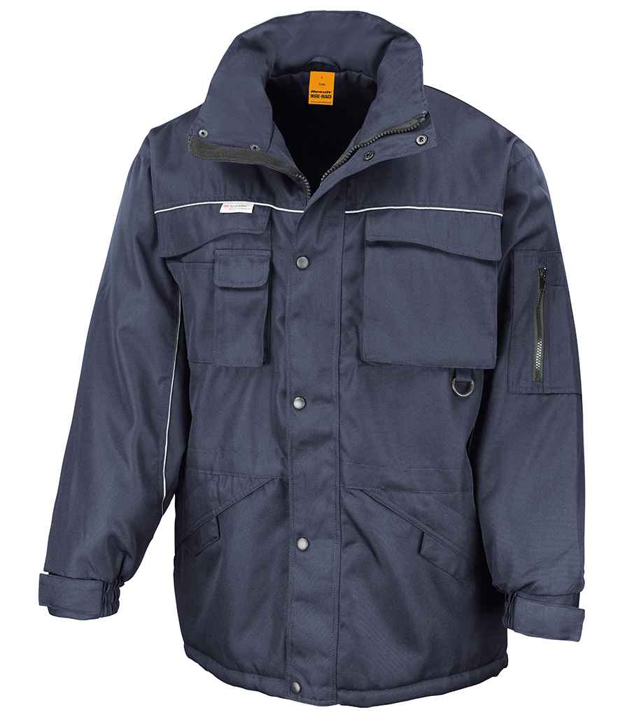 Result Work-Guard Heavy Duty Combo Coat in Navy Navy by Result Work-Guard — Custom branded clothing by Print Press, featuring premium embroidery produced in our specialist print lab in the UK.