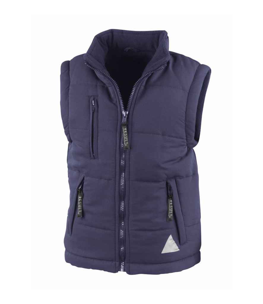 Result Kids Ultra Padded Bodywarmer in by Result — Custom branded clothing by Print Press, featuring premium embroidery produced in our specialist print lab in the UK.