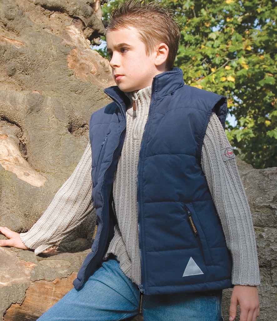 Result Kids Ultra Padded Bodywarmer in by Result — Custom branded clothing by Print Press, featuring premium embroidery produced in our specialist print lab in the UK.