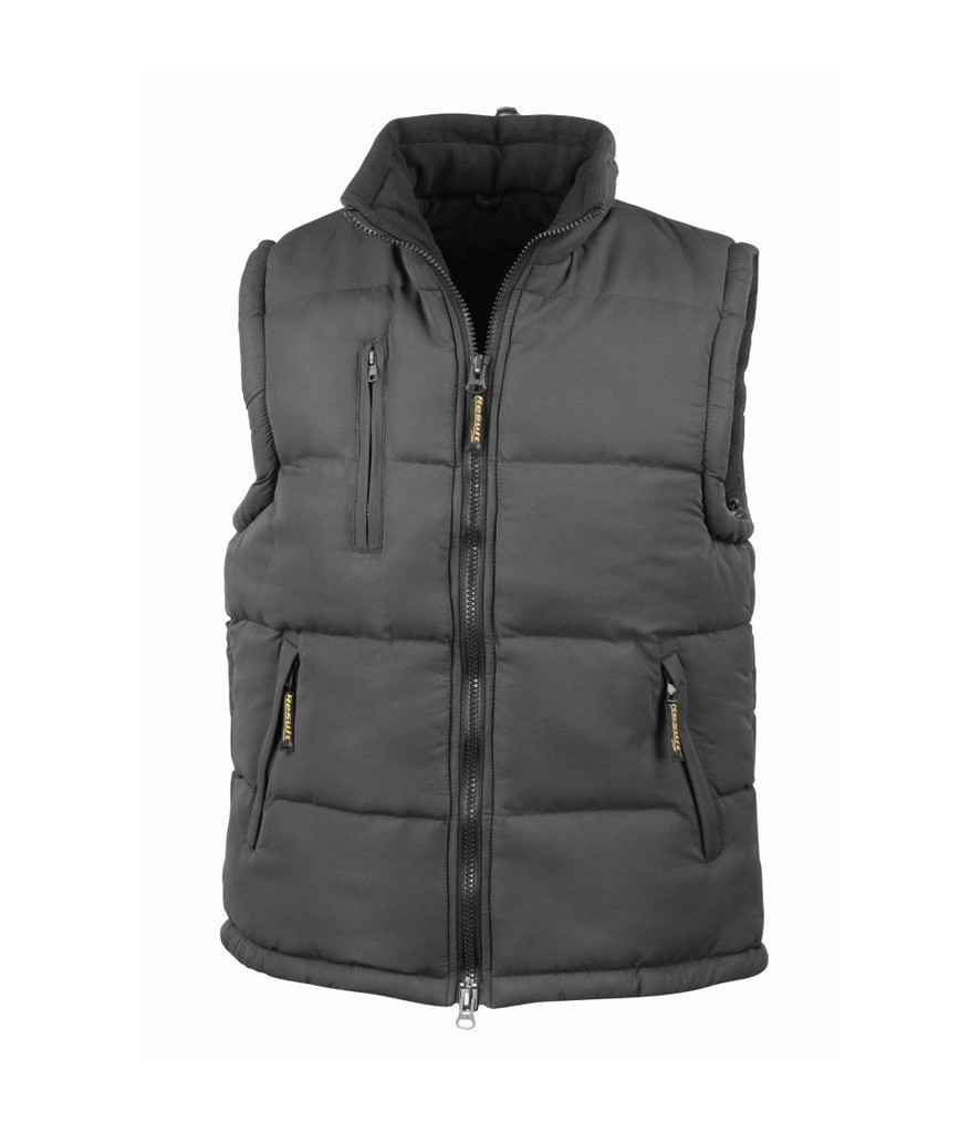 Result Ultra Padded Bodywarmer in Black by Result — Custom branded clothing by Print Press, featuring premium embroidery produced in our specialist print lab in the UK.