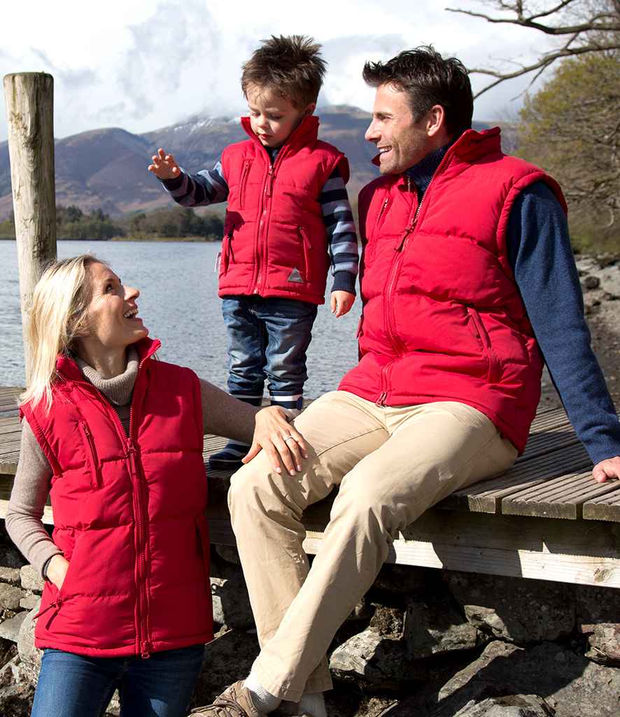 Result Ultra Padded Bodywarmer in Red by Result — Custom branded clothing by Print Press, featuring premium embroidery produced in our specialist print lab in the UK.