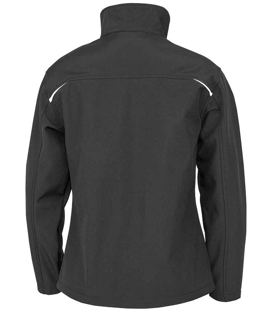 Result Genuine Recycled Ladies Three Layer Printable Soft Shell Jacket in by Result Genuine Recycled — Custom branded clothing by Print Press, featuring premium embroidery produced in our specialist print lab in the UK.