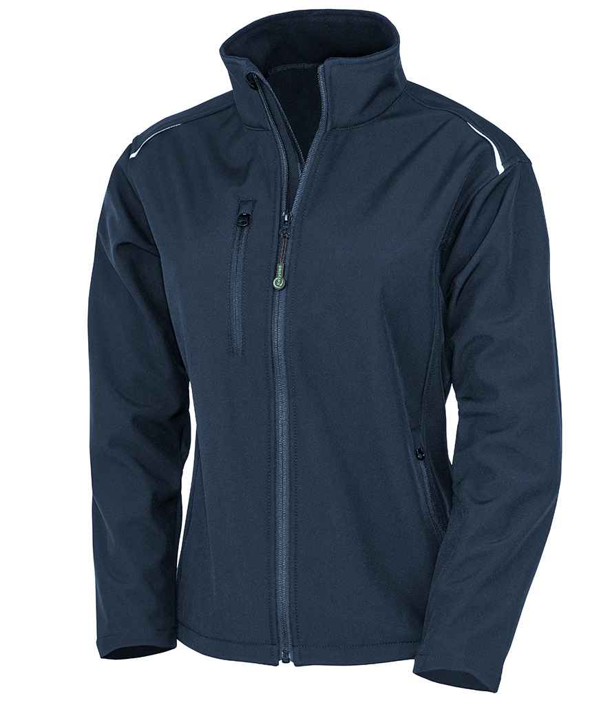 Result Genuine Recycled Ladies Three Layer Printable Soft Shell Jacket in by Result Genuine Recycled — Custom branded clothing by Print Press, featuring premium embroidery produced in our specialist print lab in the UK.